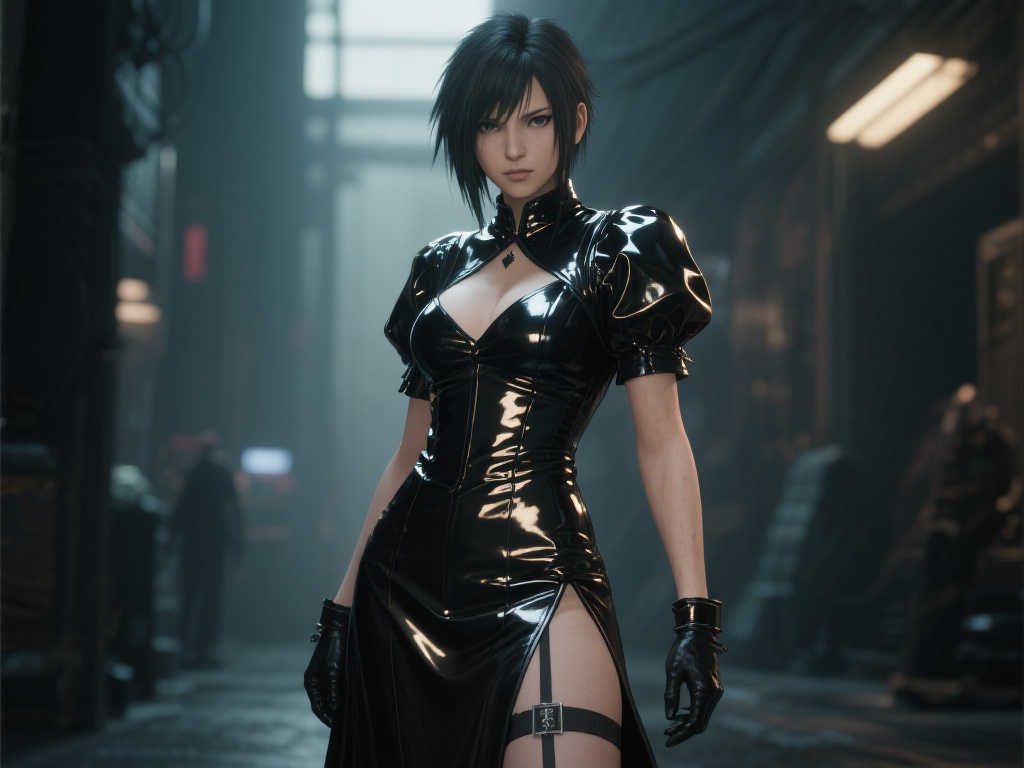 《FF7重生》蒂法修女装扮：禁欲风下尽显“油光闪耀”魅力！